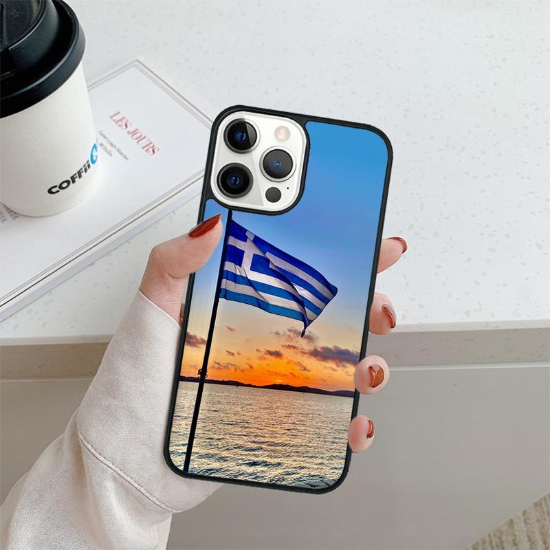 Greece Greek Flag Phone Case For iPhone 17 Air 16 pro max 15 14 plus 12 13 Shell Cover coque