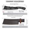 Dragon Cleaver Knife Heavy-Duty Bone Chopper with Leather Sheath,Ultra-Sharp Stainless Steel Chinese Dragon Meat Cleaver