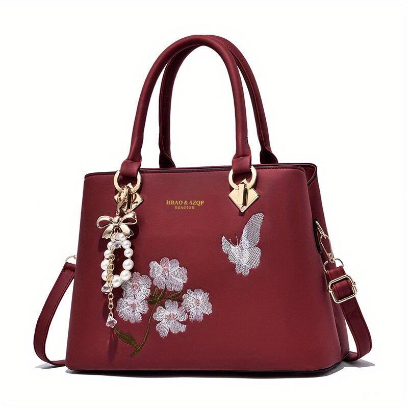 New Style Ladies' Handbag 2023 Fashionable Embroidered Mom Bag Versatile Shoulder Crossbody Bag