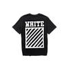 Off-White Квадратная рамка Печать Круглый вырез Короткий рукав Унисекс Черный OMAA002F161850101001