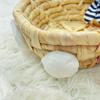 Stackable Woven Basket Handwoven Easter Rabbit Decoration Easter Bunny Storage Basket  Bedroom