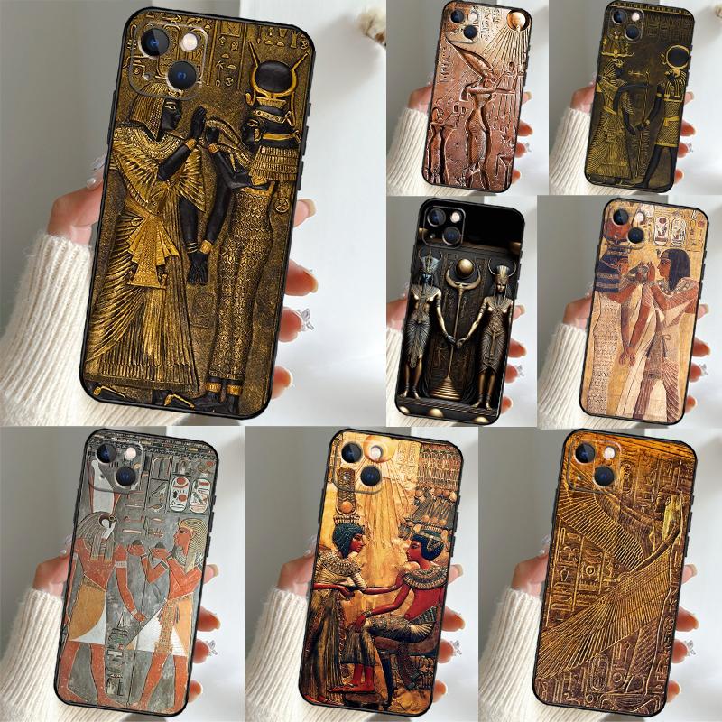 Egypt Pharaoh Mural For Oppo A58 A38 A18 A78 A98 A94 A74 A54 A15 A40 A60 A80 A16 A76 A96 A17 A57 A77 A5 Pro Case