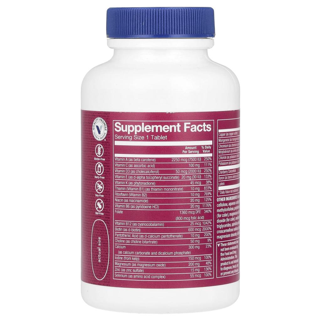 One Daily Women's 50+, Iron Free, 60 Tablets