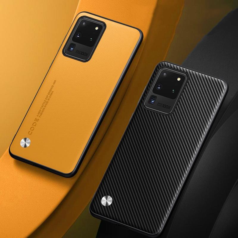 Роскошный чехол из искусственной кожи для Samsung Galaxy S20 Ultra 5G, задняя крышка, силиконовый чехол из ТПУ для защиты телефона для Samsung S20 Ultra Coque