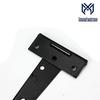 Оцинкованная черная треугольная Т-образная петля для дверей и окон, 2-12 дюймов