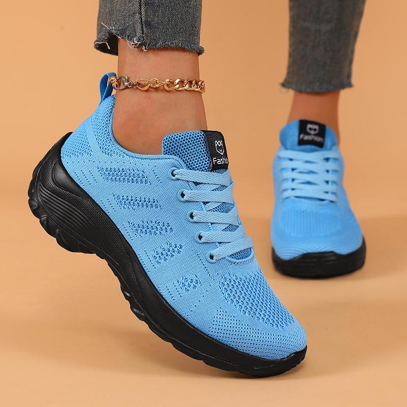Fashion 2025 Women's Shoes High-quality Casual Shoes Platform Tennis Outdoor Lace Up Jogging Mesh Breathable Vulcanized Shoes for Women