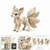 Floral Fabrics DIY Sewing Kit Creative Design Animal Toy Craft Fabric Sewing Kit  For Craft Lover