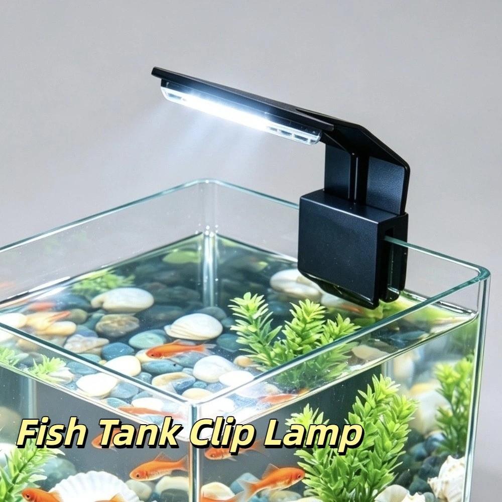 Multi-Color Fish Tank Clip Lamp Waterproof Plant Grow Light Fish Tank Landscaping
