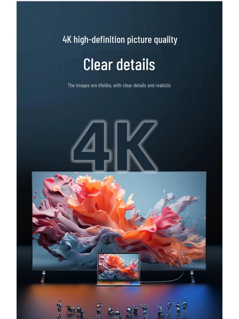 8-жильный адаптер-кабель DisplayPort на HDMI 4K