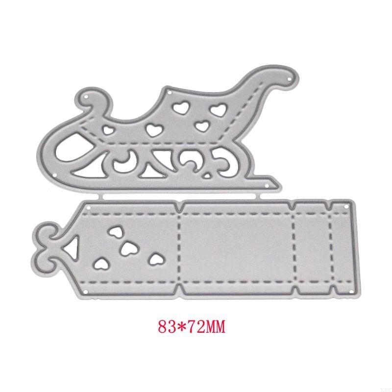 Christmas Sled Metal Cutting Dies Stencil DIY Scrapbooking Album Stamp Paper Car X3UC