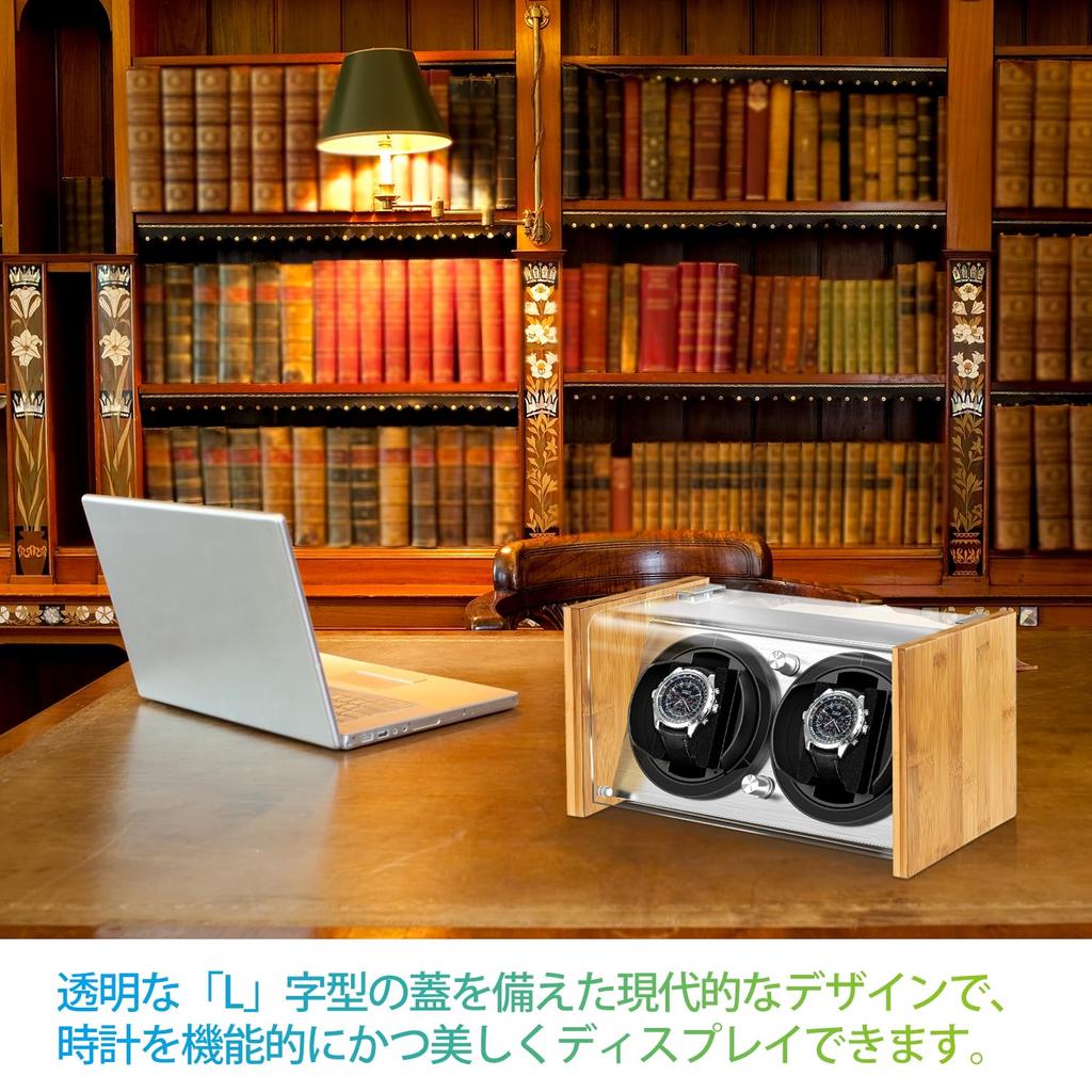 Подзаводчик часов Smith Watch Подходит для двойных часов Ручной работы Бамбук Патентованный AC или Подзаводчик часов Цветной подзаводчик, Часы парного размера, 100% Корпус, Японский мотор с приводом,