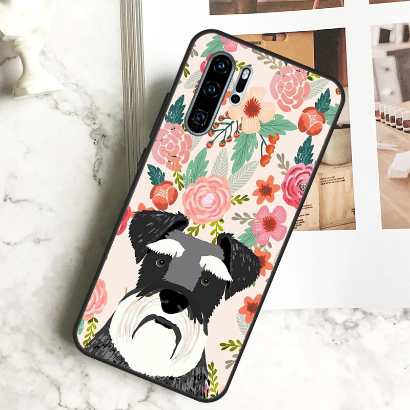 Schnauzer Puppy Dog Case For Huawei Nova 11 11i 10 9 SE 8i 7i 3i Y60 Y61 Y70 Y90 Y91 P20 P40 Lite P30 Pro Cover