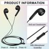 Xinnun 50 Pack Bulk Earbud Headphones with Mic Student in Ear Earbuds Classroom Wired Ear Buds with 3.5mm Headphone Plug for Kids Adults School