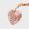 Creative Crystal Rose Alloy Heart Keychain - Women's Bag Accessory & Couple Pendant