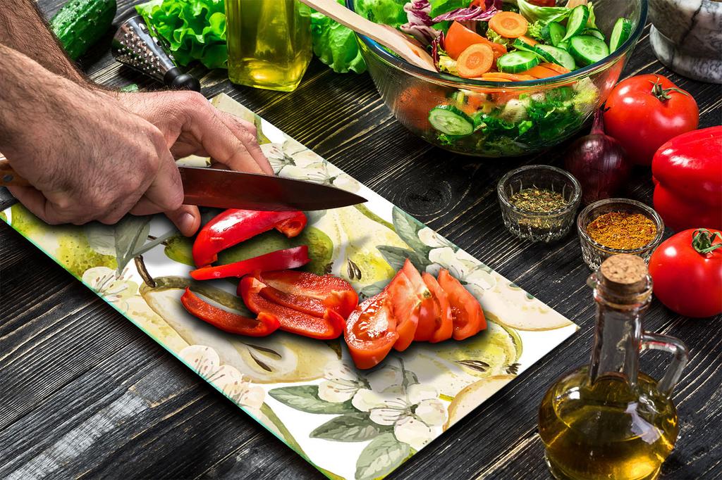 GLASS PROTECTIVE PLATE FOR INDUCTION 30x52 FRUIT