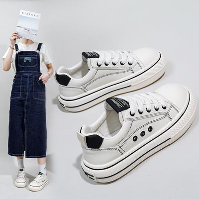 Женские легкие парусиновые кроссовки на платформе, дышащие прогулочные туфли без шнуровки, классические повседневные парусиновые туфли на шнуровке для бега, низкие женские кроссовки