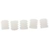 100Pcs White Hinge Dowel Inserts 0.34"x0.39" Screw Dowel Inserts Plastic Dowels  Cabinet Door