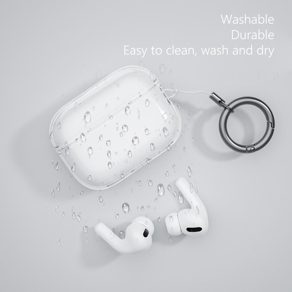 Мягкий защитный чехол для наушников из ТПУ с пряжкой-ремешком, защитный чехол для наушников от пыли для Apple Airpods Pro 2