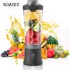 New Portable Blender 600ML Electric Juicer Fruit Mixers 4000mAh USB Rechargeable Smoothie Mini Blender Personal Juicer Colorf