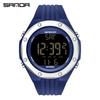 Sanda Men's Waterproof Digital Sports Watch with Backlight and Multifunctional Features