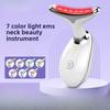 Инструмент для красоты шеи, вибрационный массаж шеи, небольшой утюжок, подтяжка и укрепление шеи, цветной свет для лица, введение в прибор для красоты