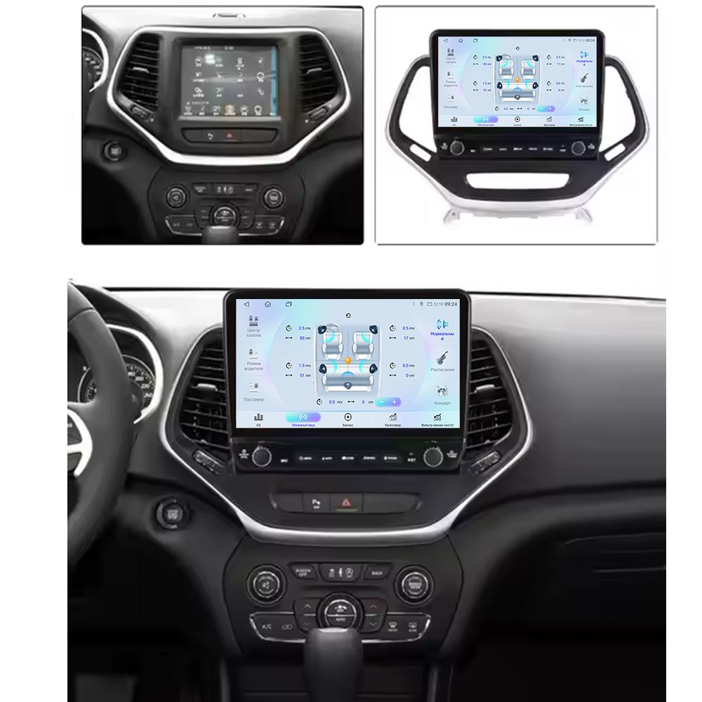 Android для Jeep Grand Cherokee 2014-2018 Автомобильное радио Carplay Навигация GPS Стерео Авто Экран Bluetooth Мультимедийный Плеер