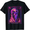 Girls Will Be Girls Gothic Tarot Witch Fire Retro Printed T-Shirt