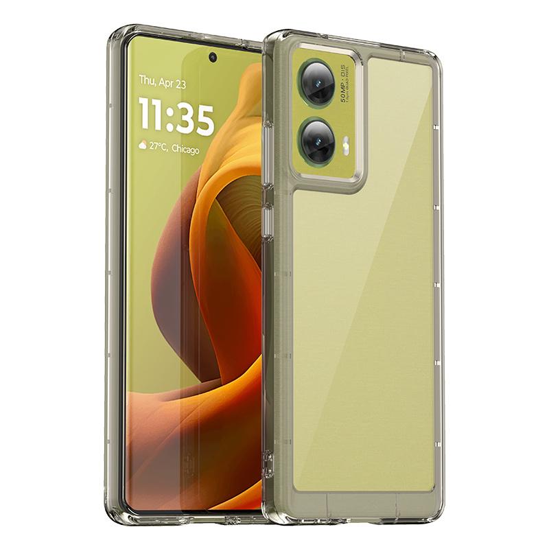 Transparent Colorful TPU Armor Case for Motorola Moto G85 G04 G04S G24 Power G34 G54 G84 E14 Protective Shockproof Business Clear Cover