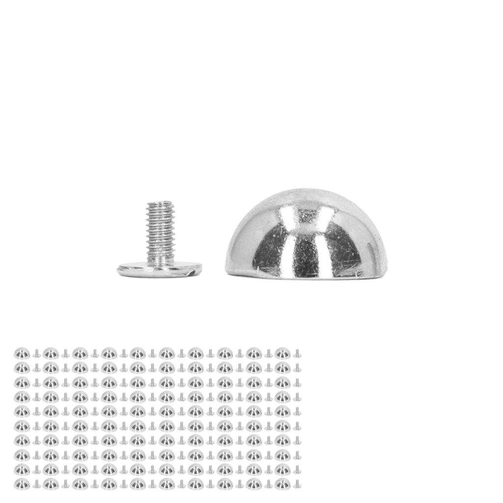 100 комплектов заклепок-грибов 12 мм, высокая твердость, круглая головка, кожаные заклепки для украшения одежды в стиле панк