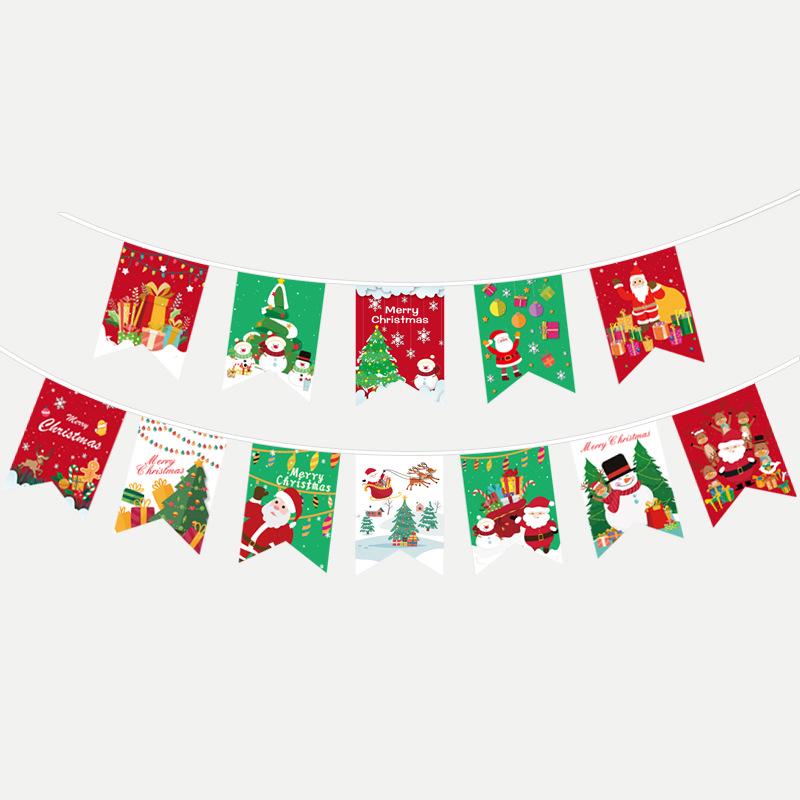 Merry Christmas Pull Flower Banner Set