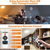Rechargeable Motion Sensor Ceiling Light, Battery Operated Closet Light | Wireless Battery Powered LED Shower Light, Magnetic Cordless Ceiling Light