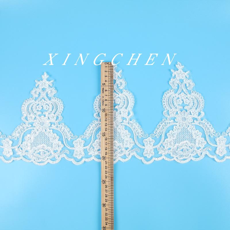 Car Bone Lace Sequins Width 21Cm Bridal Accessories Wedding Dress Veil Lolita Clothing Accessories Lace