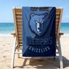 Custom Name Beach Towel Grizzly Marks Logo Design Beach Towel, Soft Microfiber, Gift for Her/Him, Birthday, for Pool, Beach, Travel, Fan gifts