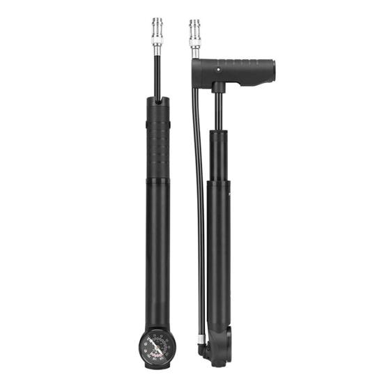 Мини-насос для велосипеда с креплением для манометра 160 фунтов на квадратный дюйм из алюминиевого сплава универсальный горный велосипед для шоссейных горных велосипедов