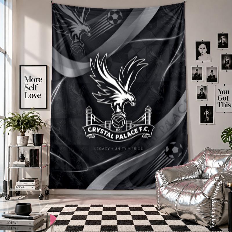 Crystal Palace Football Wall Tapestry Home Decor Wall Hanging Cloth for Bedroom Living Room Background