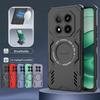Бронированный чехол для отвода тепла для Xiaomi Redmi Note 14 Pro 5G 4G Магнитная беспроводная зарядка Чехол для Redmi Note14 Pro Plus 14C