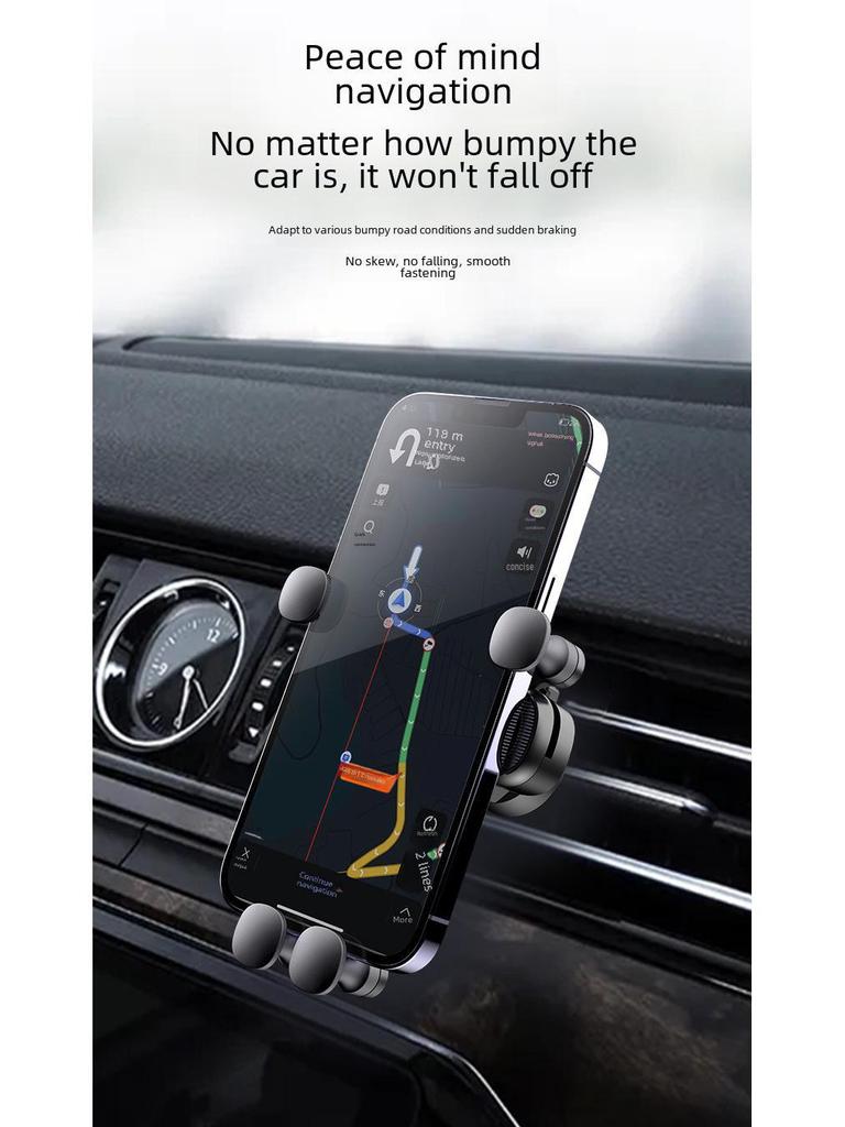 Douyin Car Gravity Telescopic Phone Holder for Air Vent Navigation