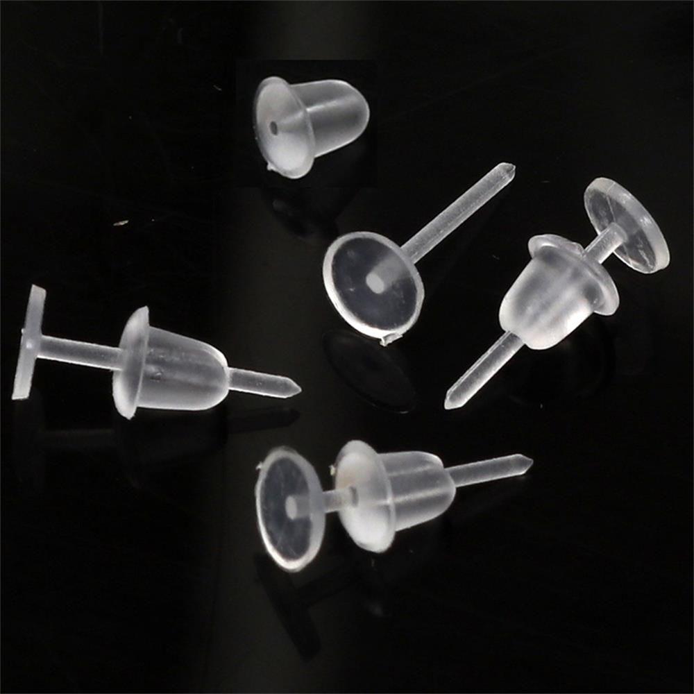 DIY Fashion Jewelry New Earring Back Stoppers Rubber Ear Post Nuts Plug Earring