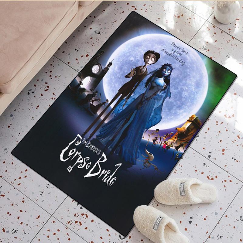 1Pc Corpse Bride Print Rug - Computer Chair Area Rug home decoration Carpet For Living Room Bedroom Flooring Mat