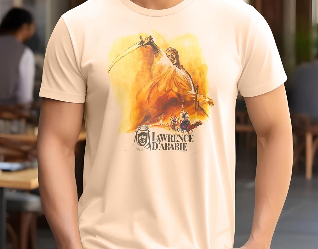 Винтажная футболка Lawrence of Arabia V4 Natural и детская футболка кинопостер ретро винтаж Хлопок Мужская Женская подарок