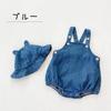 Set Denim Hat Baby Spring and Summer Clothes Light [lua Citron] 2-piece Overalls, Rompers, Set, Coveralls, Boys, Girls, Spring, Summer, Autumn,