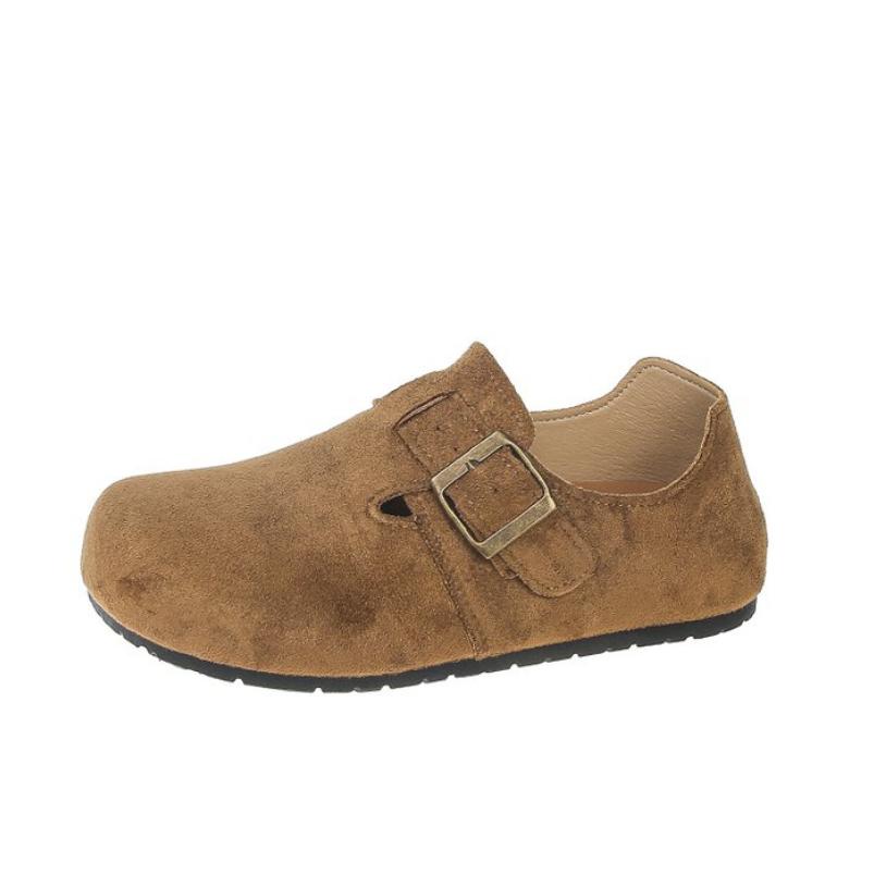 Модные Новые Клоги Женские Модные Пробковые Замшевые Повседневные Туфли Классические Пробковые Нескользящие для Улицы Женские Лоферы с Поддержкой Свода Балетки