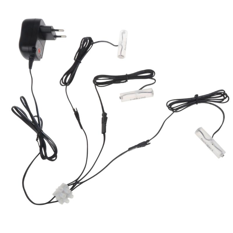 3in1 AC-DC 3V 4.5V 6V 9V AA Battery Eliminator Can Replace 2-8AA Batteries for Toy Flashlight for Door Lock Game