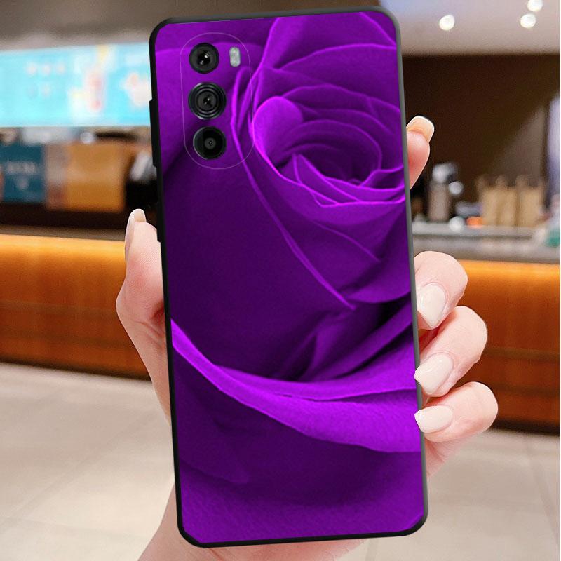 Чехол для телефона Motorola Edge 50 40 Pro 60 50 40 30 Ultra Neo Fusion Moto G85 G72 G53 G54 G84 G13 G32 Infinity on Purple Art