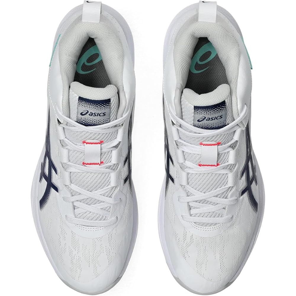 Asics GELHOOP V17 Unisex Basketball Shoes White Blue 25.5 cm 4E Width