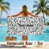 Custom Text Beach Towel, Soft Absorbent Swimming Multi-use TowelScream Ghostface