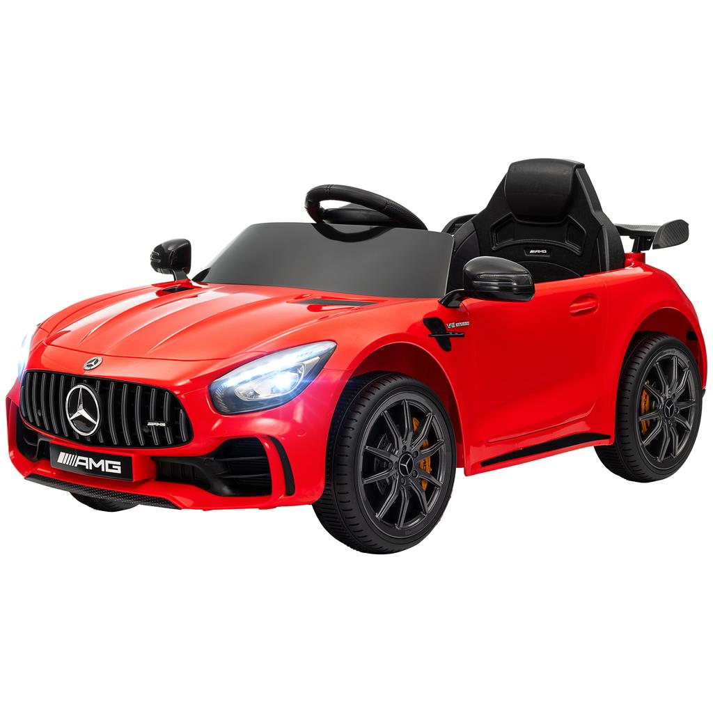 Electric Kids' Car, Mercedes, 3-5 km/h, Remote Control, Light & Music, Red