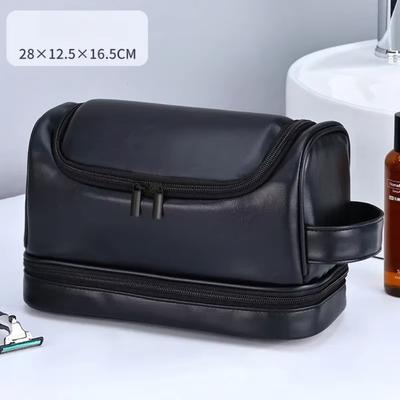 Большие подвесные косметички для туалетных принадлежностей для мужчин и женщин, кожаные дорожные сумки с подвесным крючком, туалетные принадлежности, сумки для бритья в ванной комнате