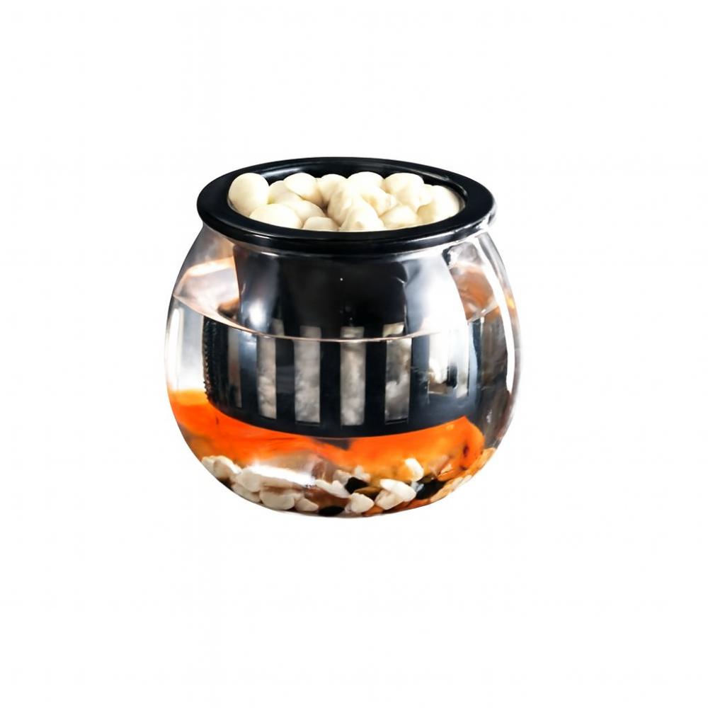 Пластиковый Цветочный Горшок Прозрачный Аквариум Креативные Горшки для Растений с Автополивом Настольный