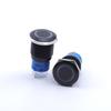 Bistable Push Button Black Vandal-proof 250V 5A 19X38Mm Blue